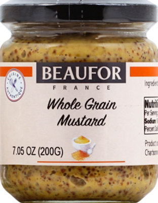 Beaufor Mustard Whole Grain - 7.05 Oz - Image 2