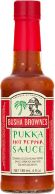 Busha Brownes Sauce Pukka Hot Pepper Bottle - 6 Fl. Oz. - Image 2