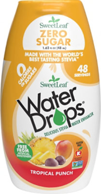 Sweetleaf Stevia Water Drop Tropical Punch - 1.62 Fl. Oz. - Image 2