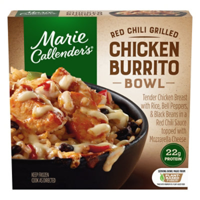 Marie Callender's Red Chili Grilled Chicken Burrito Bowl Frozen Meal - 11.5 Oz