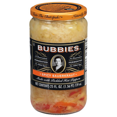 Bubbies Sauerkraut Spicy - 25 Oz - Image 3