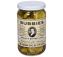 Bubbies Pickle Bread & Butter Chips Jar - 16 Fl. Oz.