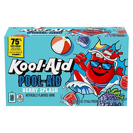 Kool-Aid Summer Blast Jammers Boomin Berry Soft Drink Pouches - 10-6 Fl. Oz. - Image 2