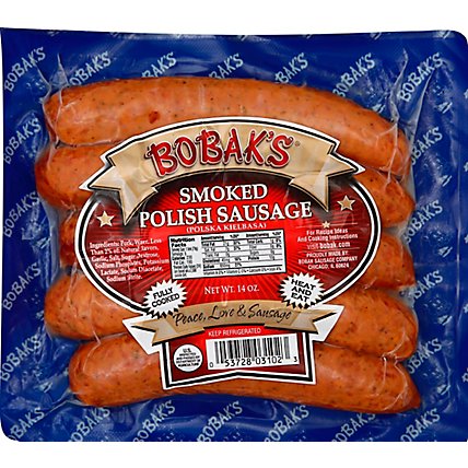 Bobaks Smoked Polish Sausage - 14 Oz - Image 2