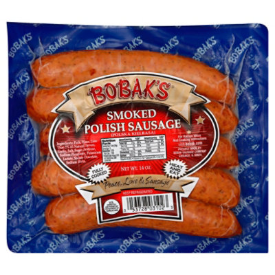 Bobaks Smoked Polish Sausage - 14 Oz - Image 1