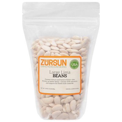 Zursun Heirloom Beans Large Lima Beans - 1.5 Lb - Image 3