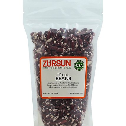 Zursun Heirloom Beans Trout Beans - 1.5 Lb - Image 2