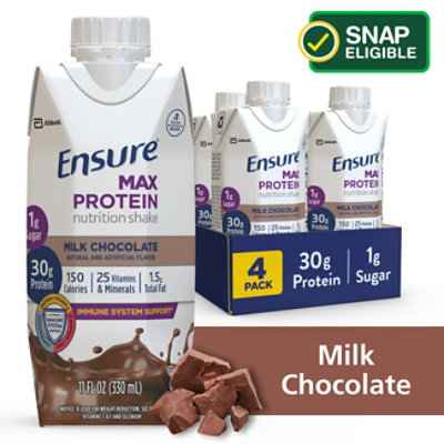 Ensure Max Protein Nutrition Shake Ready To Drink Milk Chocolate - 4-11 Fl. Oz. - Image 1