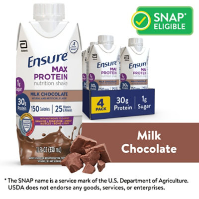 Ensure Max Protein Nutrition Shake Ready To Drink Milk Chocolate - 4-11 Fl. Oz. - Image 1