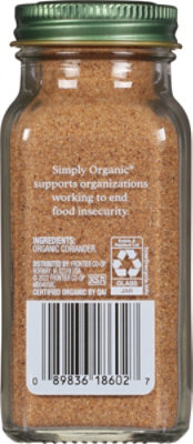 Simply Organic Coriander Jar - 2.29 Oz - Image 5