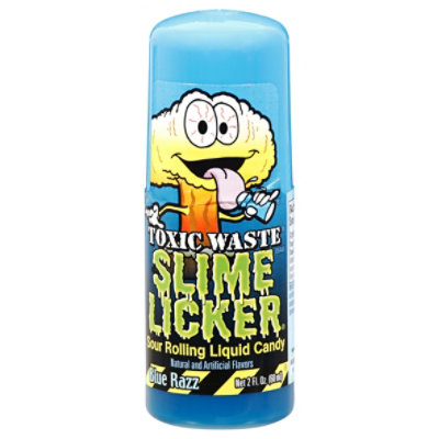 コムりんこ Toxic Waste 2 Oz. Slime Licker Sour Rolling Liquid Candy Assorted