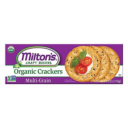 Milton's Craft Bakers Multi-Grain Organic Gourmet Crackers - 6 Oz - Image 3