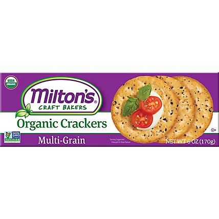 Milton's Craft Bakers Multi-Grain Organic Gourmet Crackers - 6 Oz - Image 2