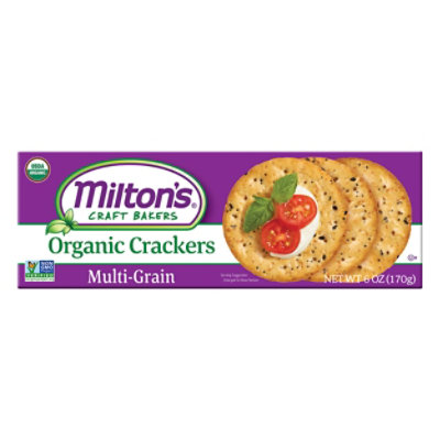 Miltons Crackers Multigrain Org - 6 Oz