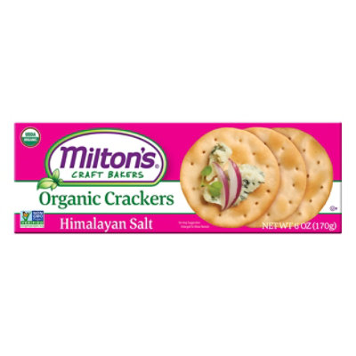 Milton's Craft Bakers Himalayan Salt Organic Gourmet Crackers - 6 Oz - Image 3