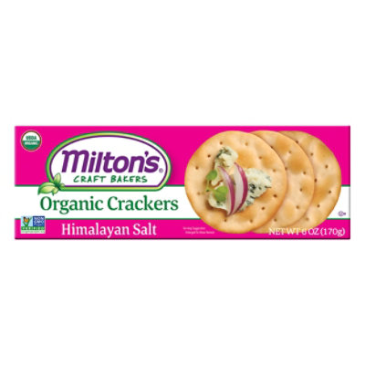 Milton's Craft Bakers Himalayan Salt Organic Gourmet Crackers - 6 Oz