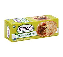 Milton's Craft Bakers Olive Oil & Sea Salt Organic Gourmet Crackers - 6 Oz