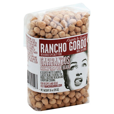 Rancho Gordo Garbanzo Beans - 16 Oz - Image 1