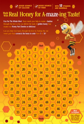 Cheerios Honey Nut Cereal Whole Grain Oat Sweetened Real Honey - 10.8 Oz - Image 5