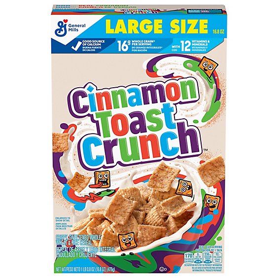 Cinnamon Toast Crunch Cereal Large Size - 16.8 Oz