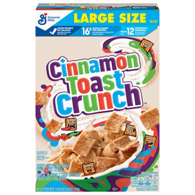 Cinnamon Toast Crunch Cereal Large Size - 16.8 Oz