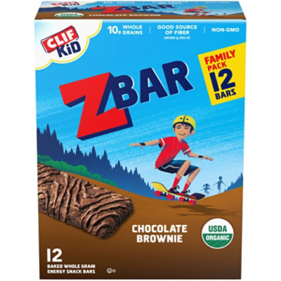 CLIF Kid ZBar Organic Chocolate Brownie Box - 12-1.27 Oz
