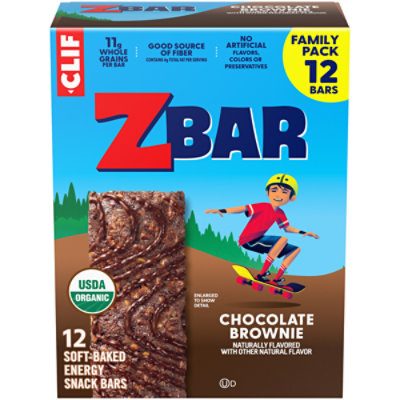 CLIF Kid ZBar Organic Chocolate Brownie Box - 12-1.27 Oz