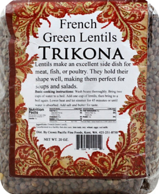 Trikona Bean French Green Lentils - 20 Oz - Image 2