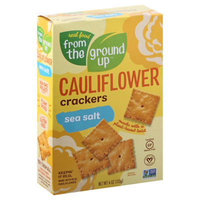 Earthly T Crackers Cauliflwr Seaslt - 4 Oz - Image 1