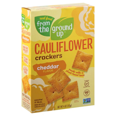 Earthly T Crackers Cauliflwr Cheddr - 4 Oz - Image 1