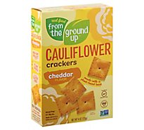 Earthly T Crackers Cauliflwr Cheddr - 4 Oz
