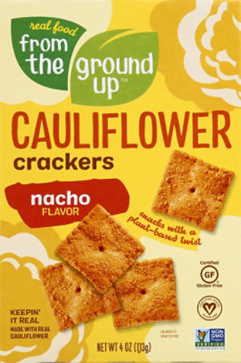 Earthly T Crackers Cauliflowr Nacho - 4 Oz - Image 2