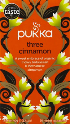 Pukka Herbal Tea Organic Three Cinnamon Box - 20 Count - Image 2