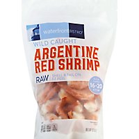 waterfront BISTRO Shrimp Argentine Red Raw Wild Caught Shell & Tail On 16 To 20 Count - 32 Oz - Image 2