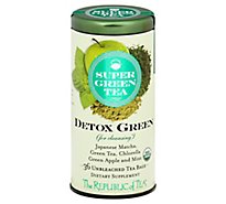 The Republic of Tea SuperGreen Tea Organic Detox Green for Cleansing Bags - 36 Count