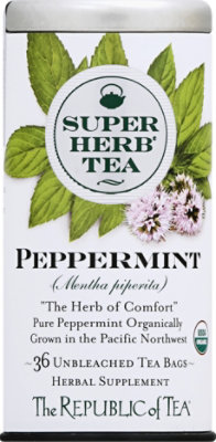 The Republic of Tea SuperHerb Tea Bags Peppermint - 36 Count - Image 2