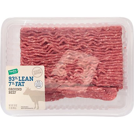 Meat Counter Beef Ground Beef 93% Lean 7% Fat - 1 Lb - Image 2