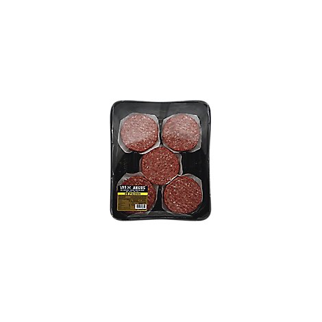 Meat Counter Ground Beef Hamburger Patties 80% Lean 20% Fat Angus - 2 Lb.