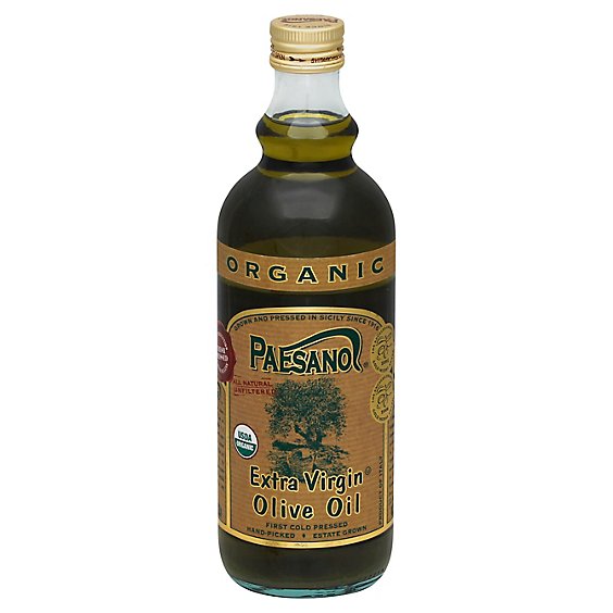 Paesanol Organic Olive Oil Extra Virgin Bottle - 17 Fl. Oz.