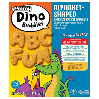 Yummy All Natural Alphabet-Shaped Chicken Breast Nuggets - 21 Oz - Image 3