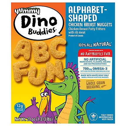 Yummy All Natural Alphabet-Shaped Chicken Breast Nuggets - 21 Oz - Image 1