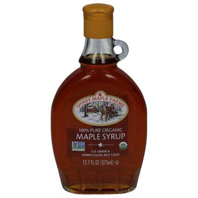 Shady Maple Farms Syrup Organic Maple Bottle - 12.7 Fl. Oz. - Albertsons