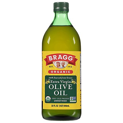 Bragg Organic Olive Oil Extra Virgin Bottle - 32 Fl. Oz. - Image 3