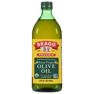 Bragg Organic Olive Oil Extra Virgin Bottle - 32 Fl. Oz. - Image 3