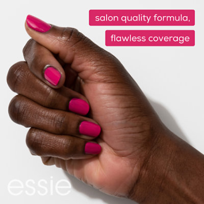 essie salon-quality nail polish vegan bright coral Cute As A Button - 0.46 Fl. Oz. - Image 4