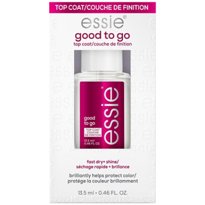 Essie Nail Care 8 Free Vegan Good To Go Clear Top Coat - 0.46 Oz - Image 1