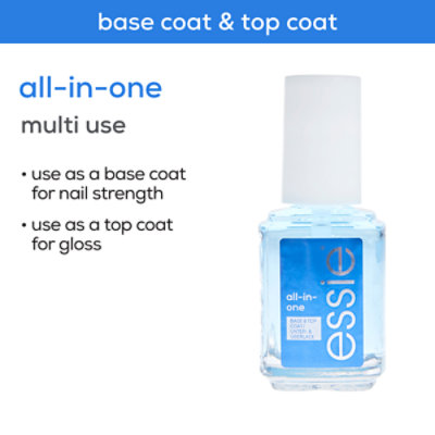 essie nail care vegan clear base coat and top coat All In One - 0.46 Fl. Oz. - Image 5