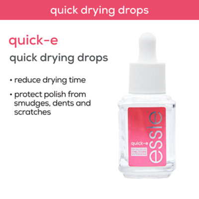 essie nail care vegan clear quick dry drops Quick-E Drops - 0.46 Fl. Oz. - Image 5