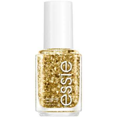 Essie Luxeffects 8 Free Vegan Gold Glitter Summit Of Style Salon Quality Nail Polish - 0.46 Oz - Image 1