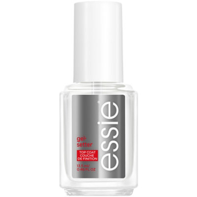 essie nail care vegan clear top coat gel finish Gel Setter - 0.46 Fl. Oz. - Image 2